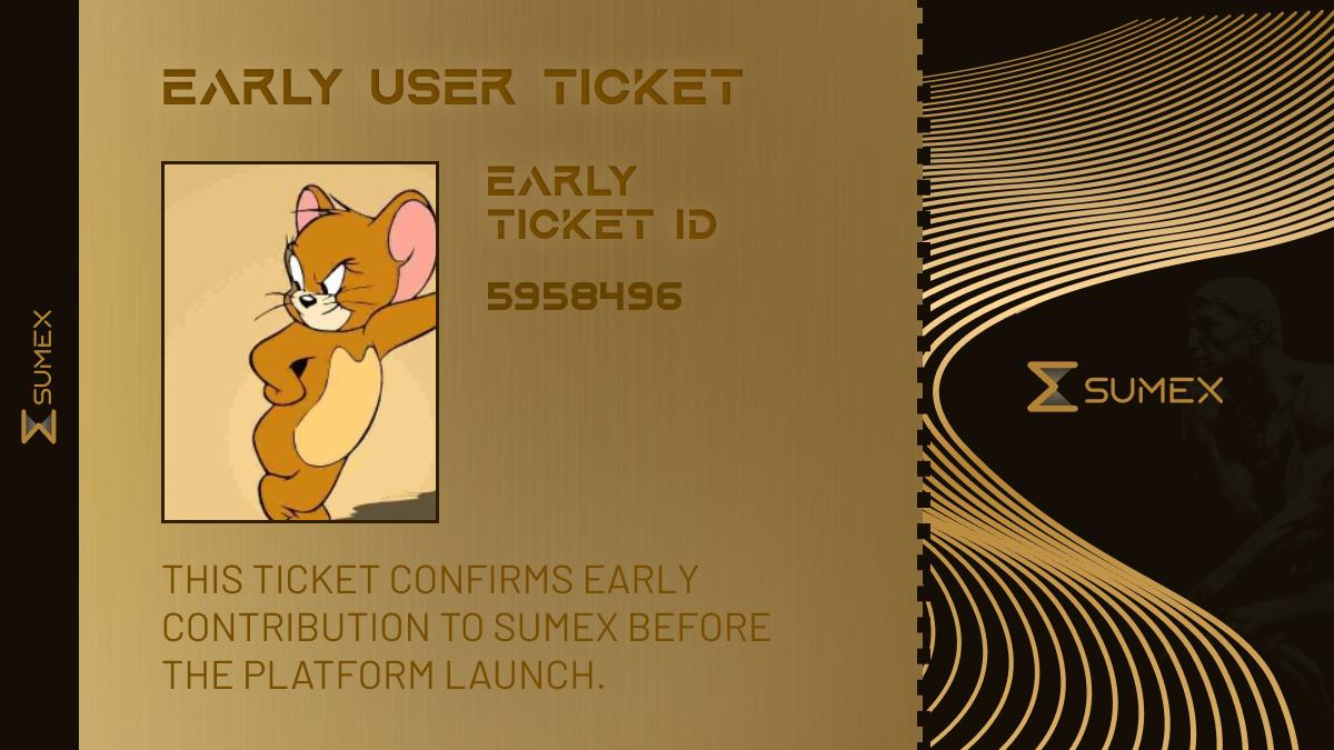 I want to become one of the EARLY BIRDS in <a href="/Sumex_Labs/">SUMEX | Web3 SuperApp</a>!

Only 15,000 roles - and they’re getting claimed fast.

Their first OG-PASS wave was claimed in just one day, I’m not missing this one.

TGE SOOOOOON!

btw - check out my excellent ticket