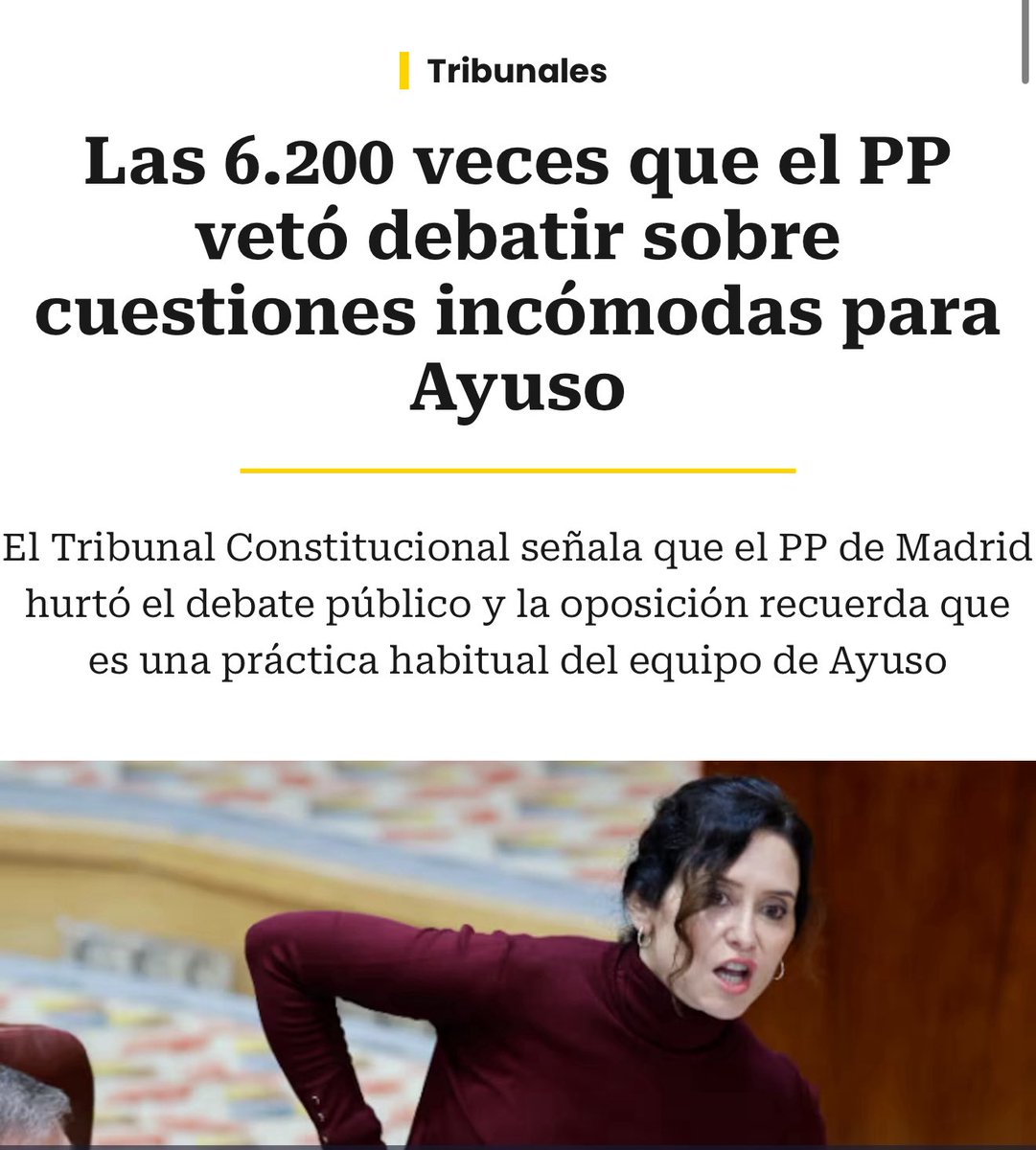 crispmarcote's tweet image. A ver si la dictadura va a ser la que impone el PP y Ayuso! 

cadenaser.com/cmadrid/2026/0…