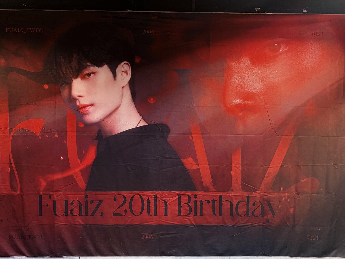 FuAiz_TWFC's tweet photo. 𝐖𝐞𝐥𝐜𝐨𝐦𝐞 𝐭𝐨 #FuaiZone20th ❤️

D-1🔥
We’re ready,see u tomorrow❤️‍🔥

@fuaiz_thanawat ❤️

#FuaizThanawat #Fuaiz_TWFC https://t.co/cYDsdx6RtN