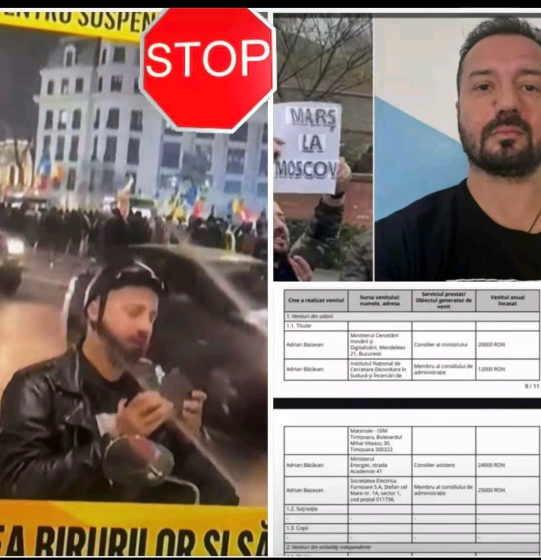 SoranaDM's tweet image. Instigatorul, Adrian Băzăvan (a.k.a Marș la Moscova), ocupă câteva funcții în diverse ministere și instituții de stat, după cum rezultă din declarațiile de avere disponibile pe site-ul Min. Energiei.

În declarația de avere din 2023, AB apare ca diplomat atașat în cadrul Comisiei…