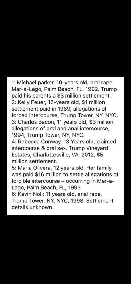 kid_riles's tweet image. The last time I posted this, was about a year and a half ago. 

It received no community notes. 

Do you know why?

Because…

Donald Trump is a pedophile.