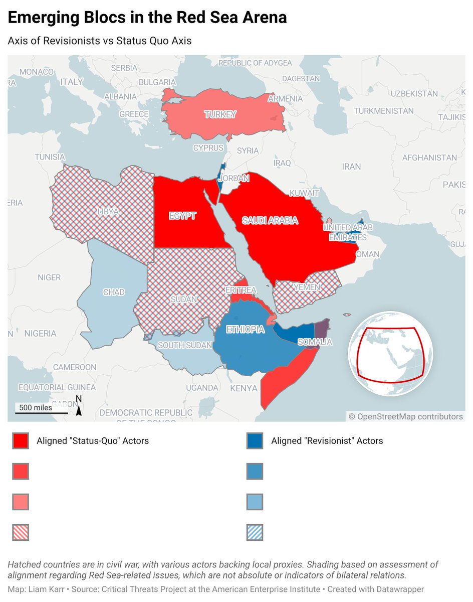 liam_karr's tweet image. I think this move is almost just as significant in signaling a major shift in Saudi's foreign policy approach as events in Yemen over the last month.

Drawing a red line across the border in Yemen is one thing, but creating a pact with Egypt and Somalia w/ material support…