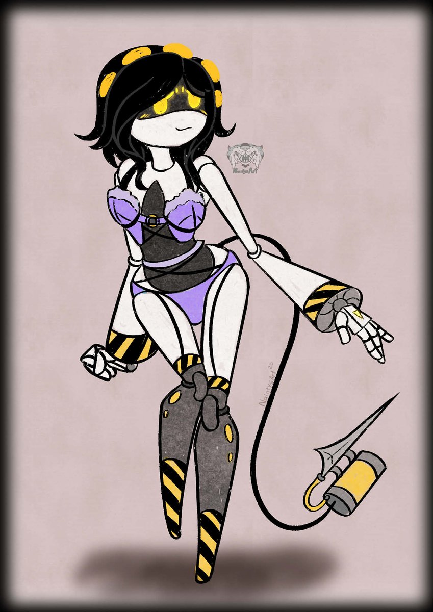 I also made this other two, this two are my OC's, their SD-90 teammates :3

The one in blue it's SD- 40 (the leader)
The one in lila it's SD- 60 (the pilot)

#murderdrones #murderdronesOC