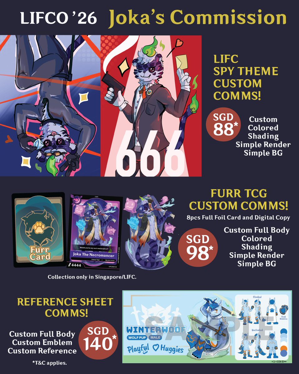 <3/3>LIFCO'26 ⚔️ Lastly! The following comms and more will be also open for tomorrow at LIFCO!!

#LIFCO26 #LIFC #LIFCO #LittleIslandFC