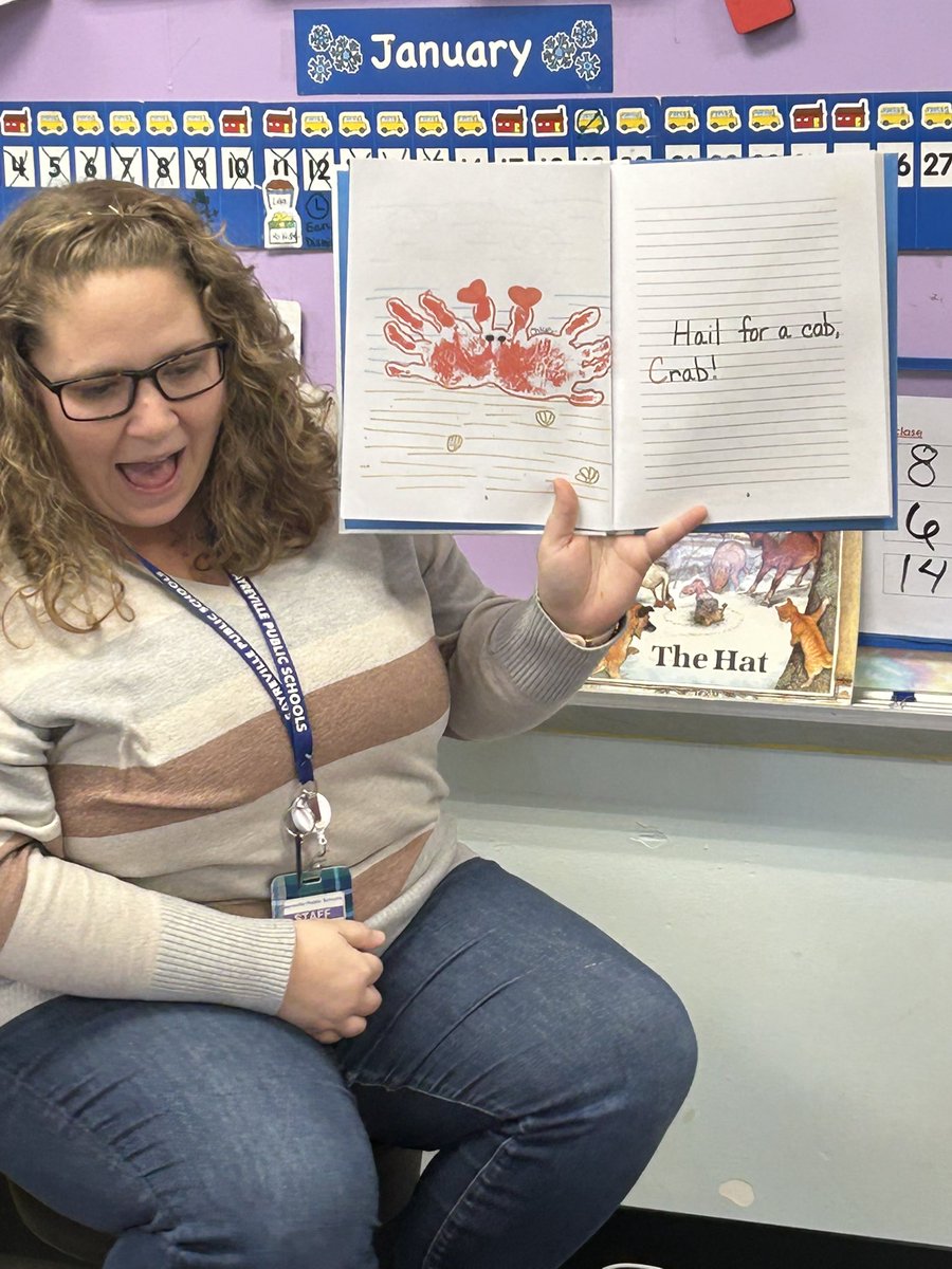 PB_Selover's tweet photo. Ms. Kristie and Ms. Renee’s class wrote, illustrated, and published their own ABC book! Look for them on the future best seller lists! 📔😊🦈 https://t.co/rK2icBmkCj