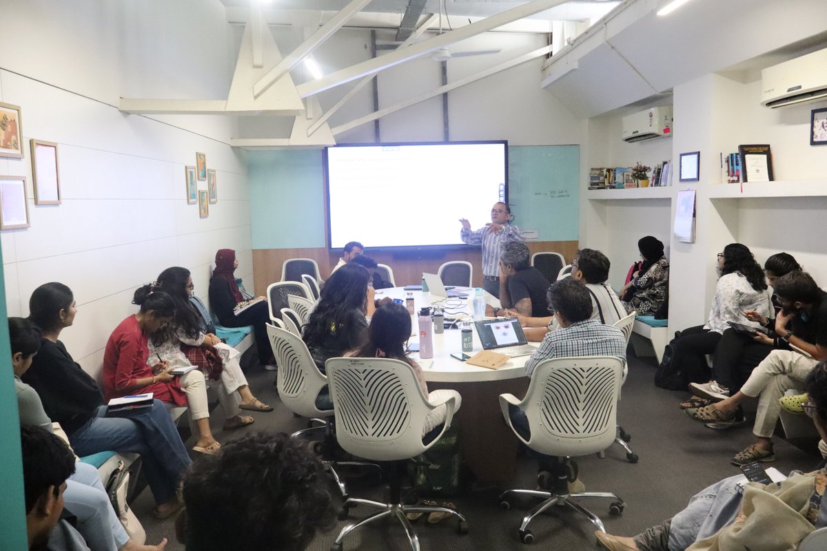 📷 Glimpses from today’s talk on “High-Trust Networks and Low-Yield  Access: Understanding Inequality in Indian Cinema” by Dr. Akhil Alha