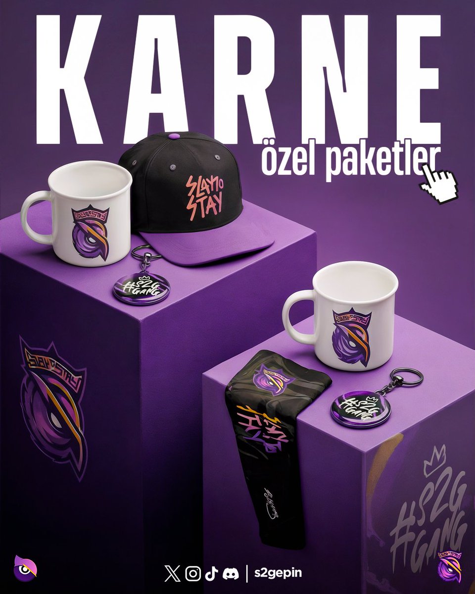 Karne Gününe Özel İndirimli Paketler S2GEpin'de!
1. Paket: Kolluk + Anahtarlık + Kupa
2. Paket: Şapka + Anahtarlık + Kupa
İstediğini seçip hemen satın almak için s2gepin.com adresini ziyaret et!