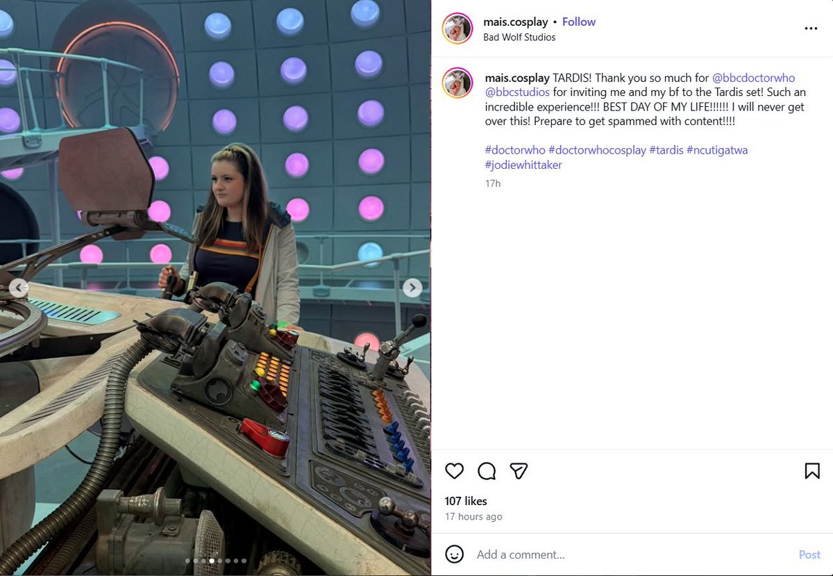 La visite a été effectuée hier ! 

(via <a href="/DoctorWhoPN/">Doctor Who Production News</a>)