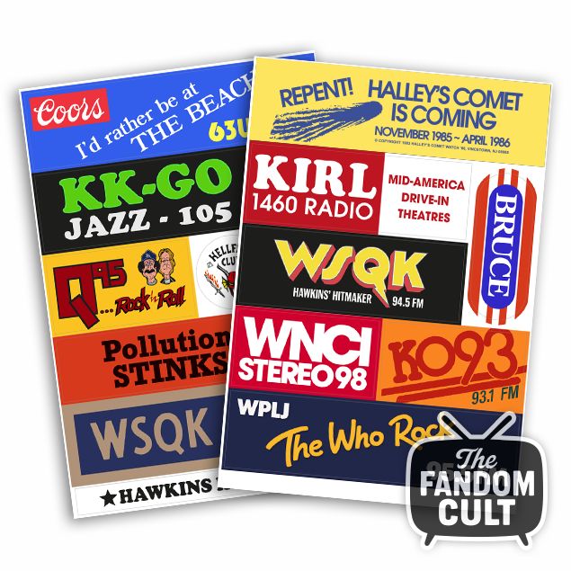 #StrangerThings was the throwback to 1980s #Indiana that we all needed, and what better way to relive the nostalgia than with these faithfully recreated radio station bumper sticker sets - featuring most of the graphics on display at #WSQK #TheSquawk!
buff.ly/zPTmDIj