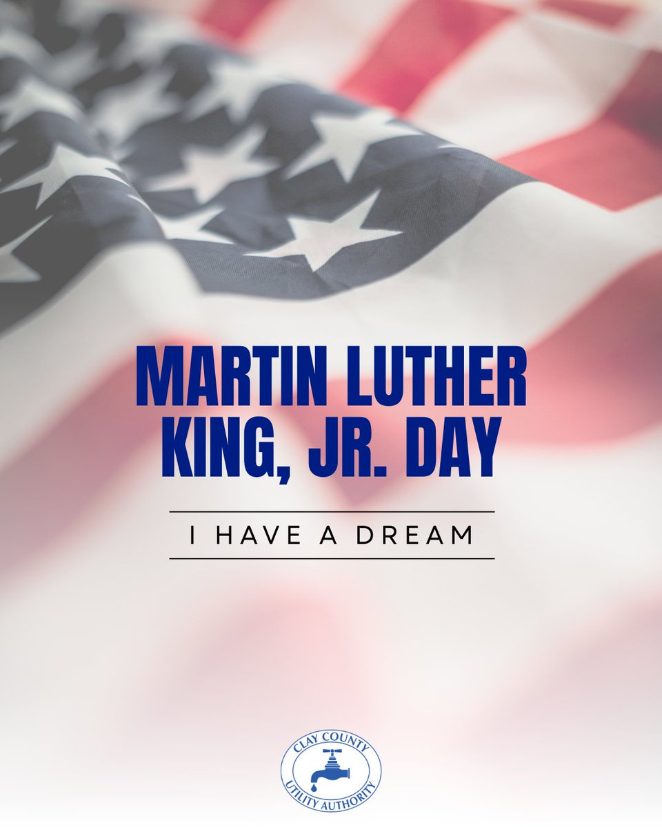 Happy Martin Luther King Jr. Day.
Today, we honor the life and legacy of Dr. Martin Luther King Jr. and take a moment to reflect on his lasting impact.
#ccua #watersupply #waterconservation #martinlutherkingjr