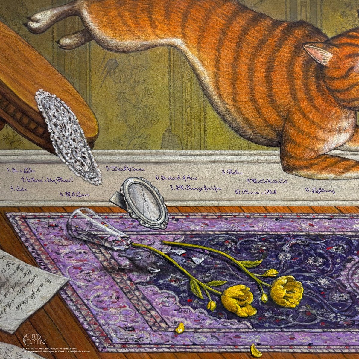 randomitskis's tweet image. back cover and front cover for mitski's album "Nothing’s About to Happen to Me."