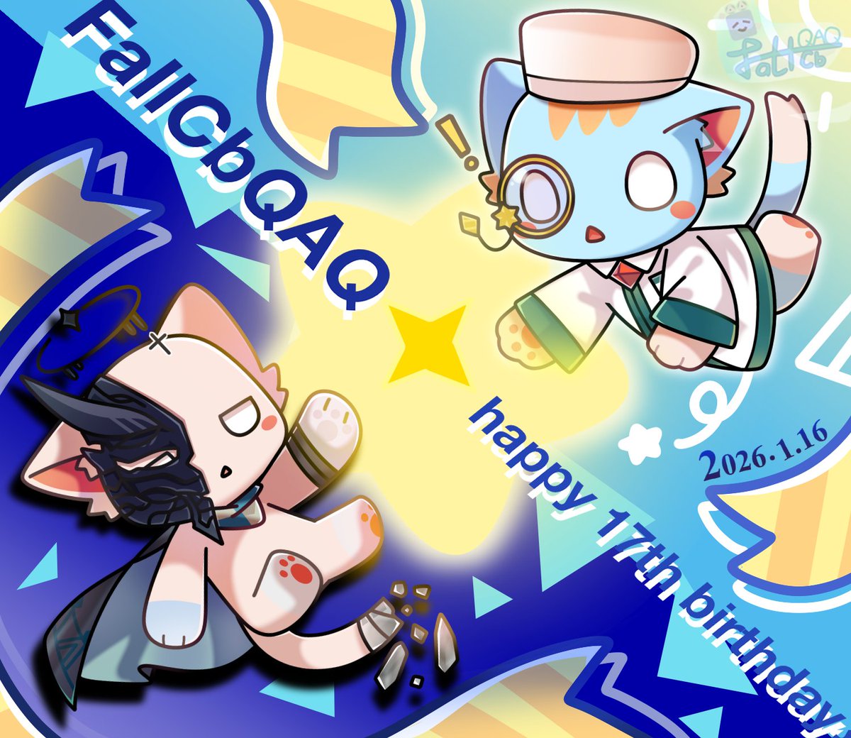 FallCbQAQ's tweet photo. FallCbQAQ今天17歲啦!!
分享一下今天的歷程～
（賀圖畫師:諾塔）
@DNAXCAT https://t.co/gY9Ry211uD