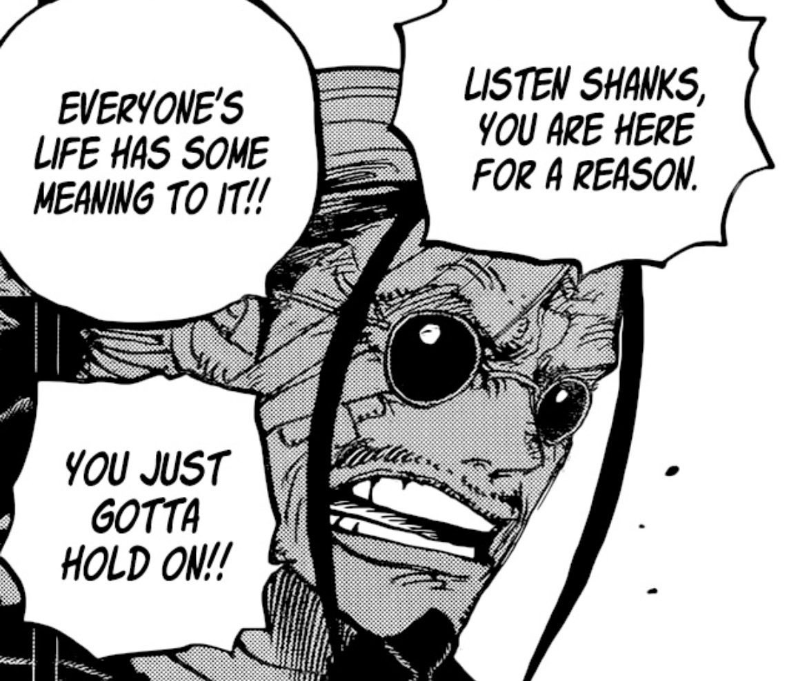 Elyahzur's tweet photo. Had Ace had this kinda male guidance 24/7 he’d been a different person and maybe even would be alive today.

Gaban is truly a W and great father not withholding compassion and not afraid to show his emotions

#ONEPIECE 
#ONEPIECE1171 https://t.co/VraarYBgQX