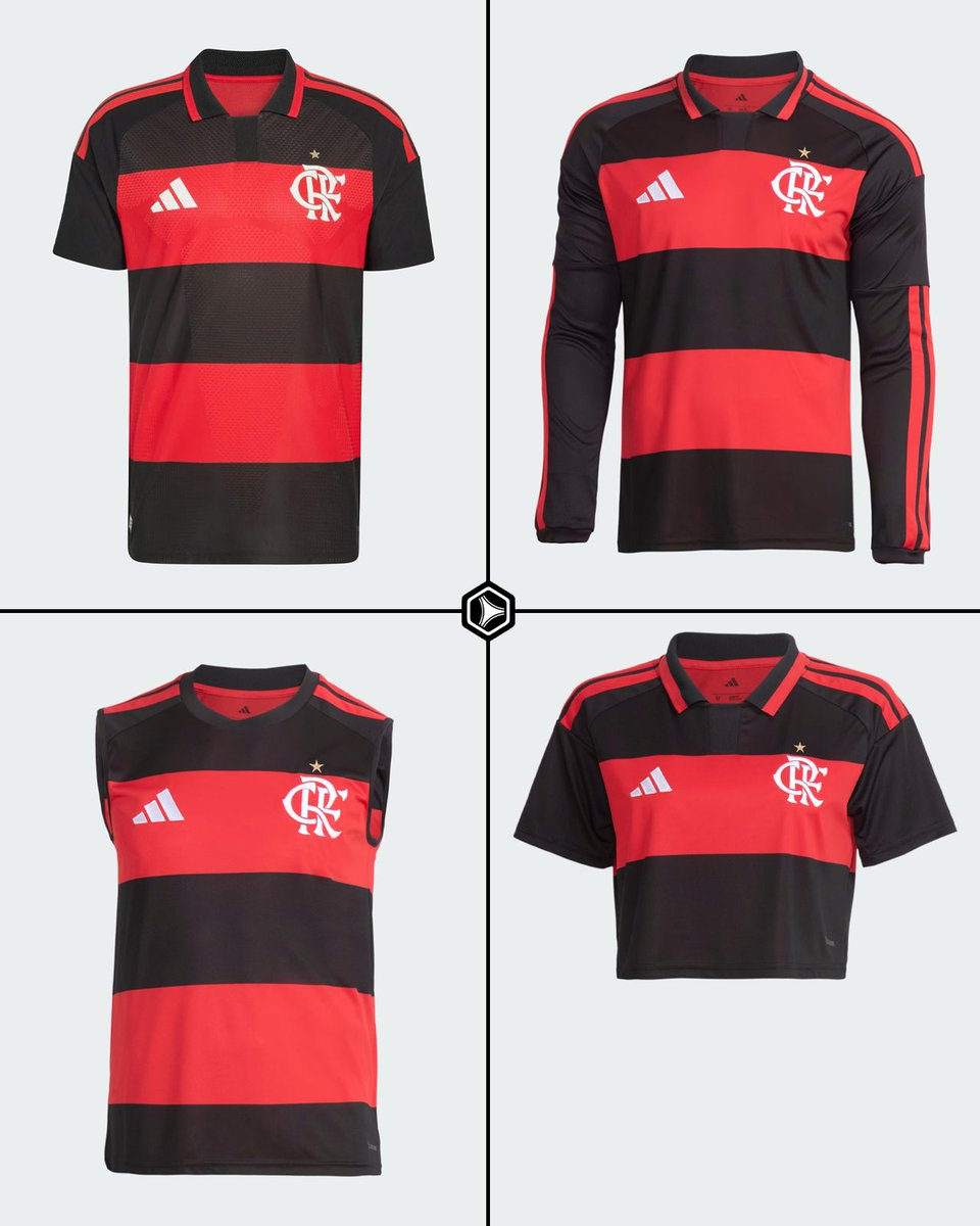 marcadegol's tweet image. ⚫️🔴 Flamengo x adidas | 2026

Una camiseta, cuatro versiones.