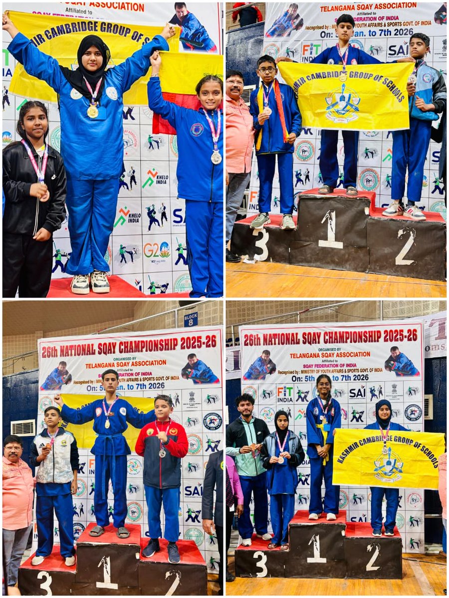Crpf14bn's tweet photo. Proud moment for #Shopian, J&amp;K 🇮🇳
20 talented boys &amp; girls from Shopian District represented at the Sqay National Championship, Hyderabad 🥋 under the CRPF Madadgar Scheme (KOS Sector). 
#CRPF #MadadgarScheme #YouthEmpowerment #SportsForPeace https://t.co/BwG57WWYGQ