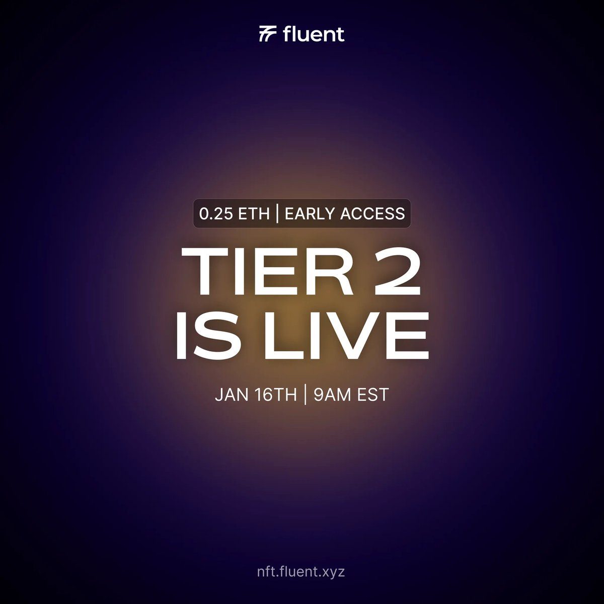 fluentxyz's tweet image. Tier 2 window is live

Eligible users can now mint up to 5 NFTs at 0.25 ETH each

Priority access ends in 72h

nft.fluent.xyz