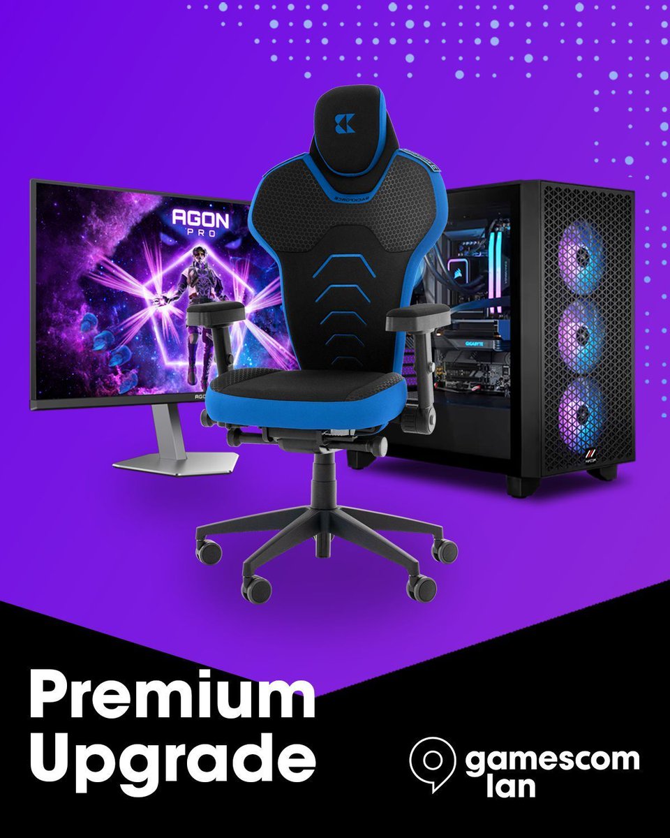 gamescomlan's tweet image. Da die Premium Upgrades so schnell ausgebucht waren, haben wir gemeinsam mit unseren Partnern @MIFcomGmbH, @AGONbyAOC &amp;amp; @backforce_gg nochmals für Nachschub gesorgt. 🤝

Sichere dir also lieber jetzt dein Premium Upgrade und spar dir das Schleppen. 🪑

🔗 eventbrite.de/e/gamescom-lan……
