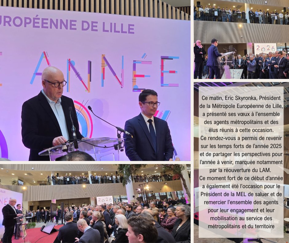 🌟Voeux de la <a href="/MetropoleLille/">Métropole Européenne de Lille</a> et de son Président Eric Skyronka 🌟