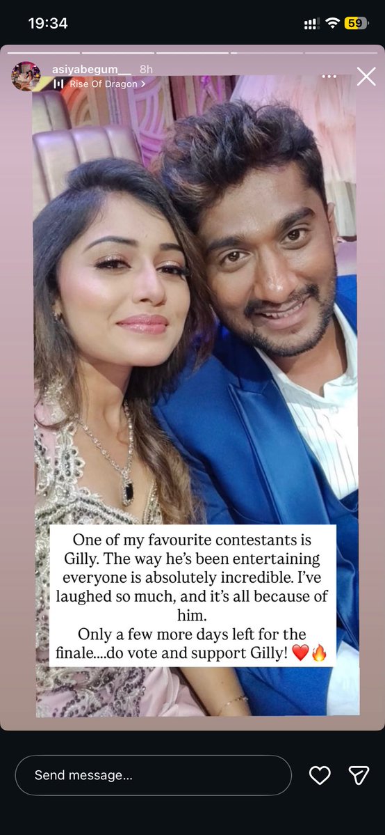 Aariniwrites's tweet image. #BBK12

Gilli’s friend from Barjari bachelors Asiya wishing him 🔥🙏🏾

#BBKSeason12 | #Gilli | #KavyaShaiva