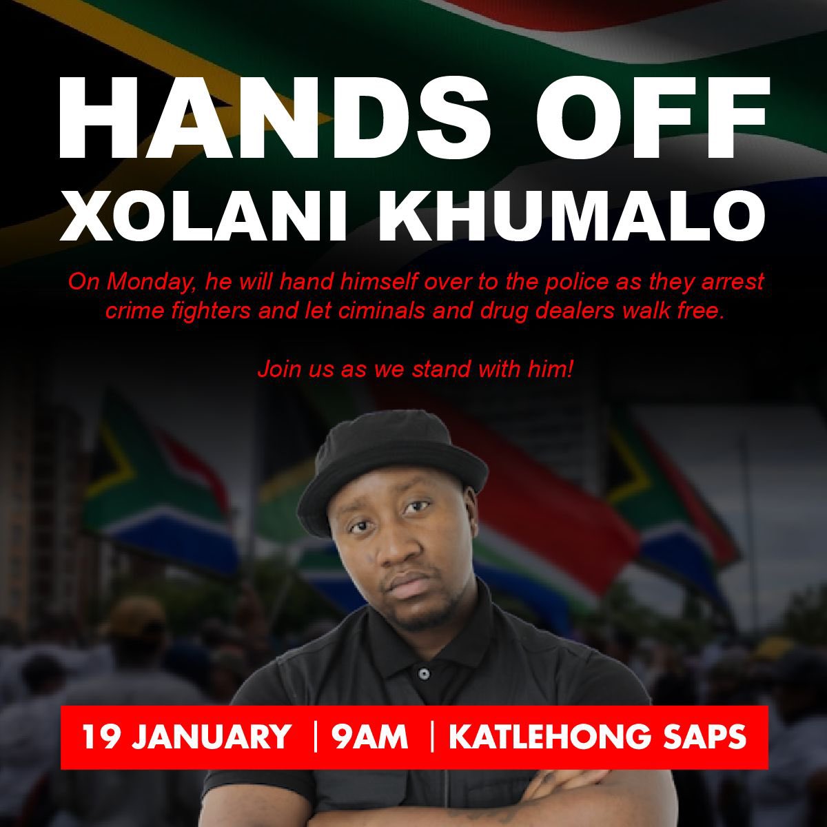 Support for <a href="/XolaniKhumalo_/">Xolani Khumalo</a> is not about politics or personalities. It is about communities under siege by drugs, crime and lawlessness. When the government fails to act, citizens step in, yet they are often the first to be scrutinised. We need a justice system that protects