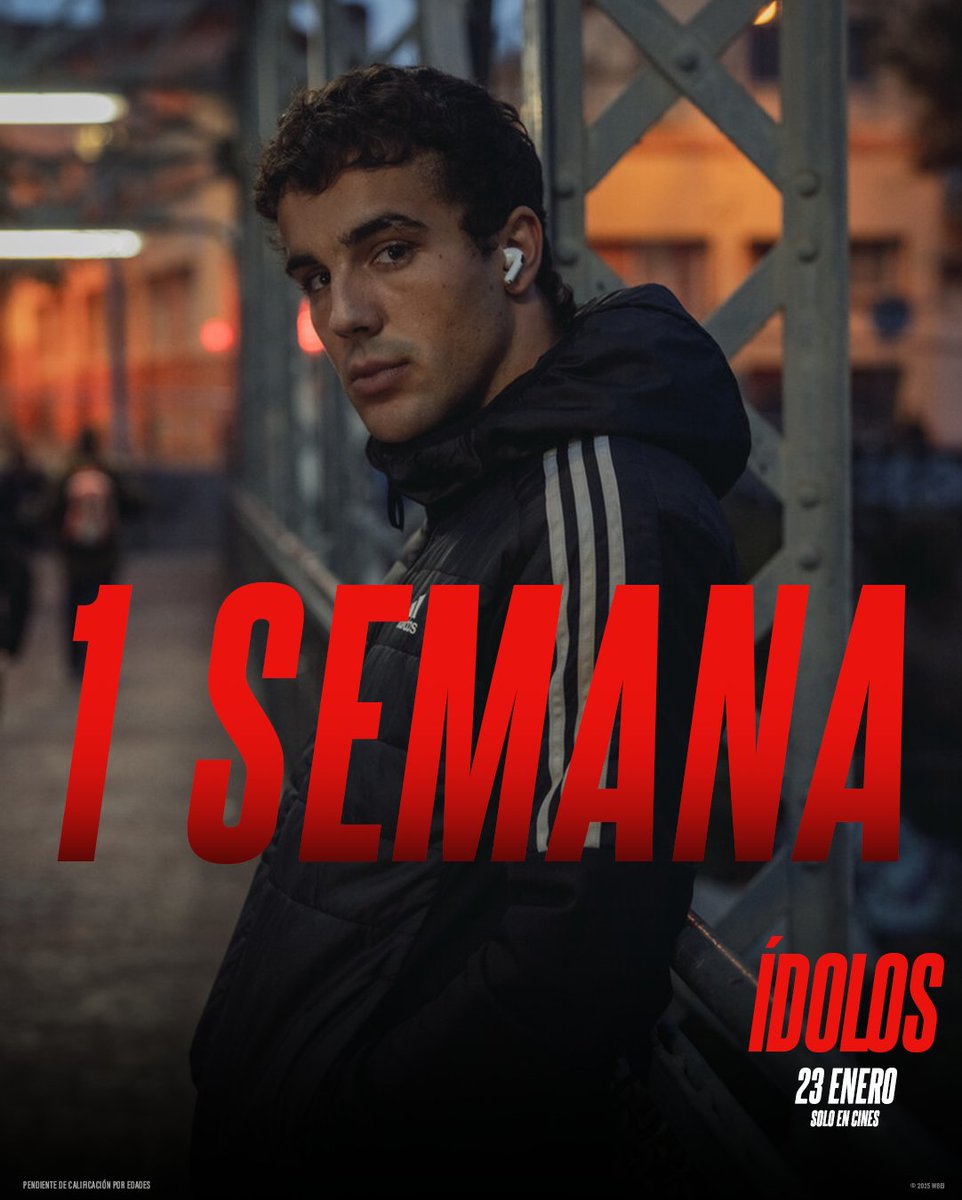 En 1 semana, Ídolos llega a los cines.

Velocidad, emoción y segundas oportunidades en una historia ambientada en el emocionante universo de MotoGP™️.
Dirigida por Mat Whitecross y protagonizada por Óscar Casas, Claudio Santamaría y Ana Mena. #Ídolos – 23 de enero, solo en cines.