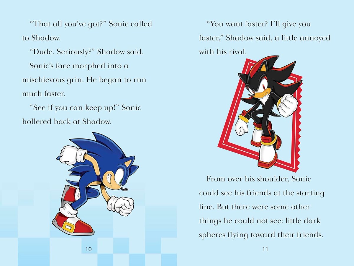 Amazon ha publicado páginas preview de Sonic The Hedgehog: The Race Is On. Esta novela infantil, escrita por Jake Black, se publicará el 25 de agosto de 2026. (1/2)