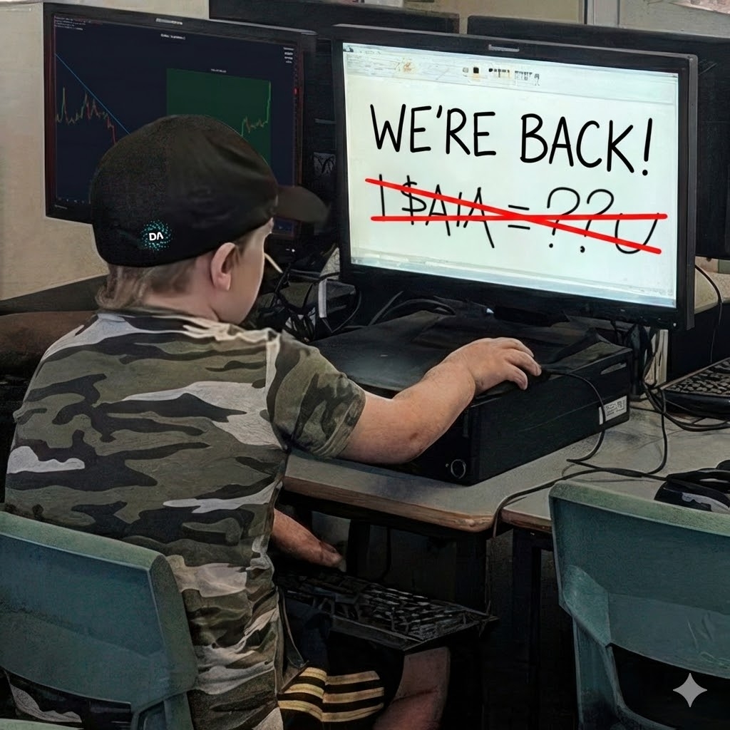 DeAgentAI's tweet image. WE'RE BACK!

AIAUSDT Perpetual is officially BACK on Binance Futures. Launching today at 15:30 (UTC) with up to 20x leverage.
👉Details: [binance.com/en/support/ann…] 

Time to level up!
Who's trading?  Drop 💪 if yes