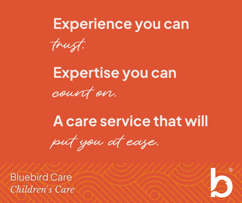 Children`s Care, tailored to their needs. 🧡
Our goal is to ensure that both you and your child receive the best possible care and assistance. ☺️

Find out more👉 bit.ly/3YKADWw

#BluebirdCare #Care #HomeCare #HealthCare #Health #Home #ChildrensCare #ChildrensServices