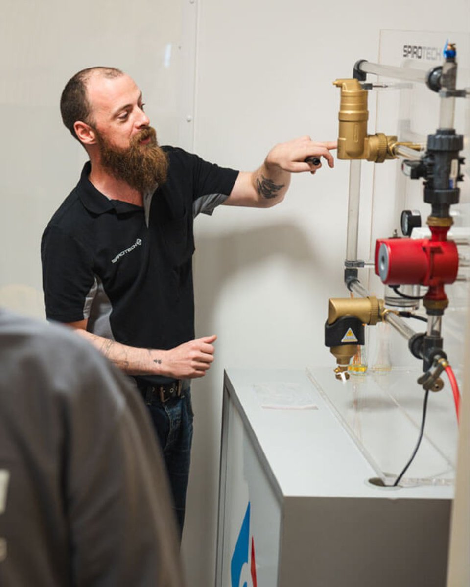 SpirotechUK's tweet photo. New year, new skills!

Take advantage of free Spirotech training.
📍 Birmingham (near NEC/Airport)
🛠 Deaeration, dirt separation &amp; pressurisation

Learn more about 2026 dates: https://t.co/DXzBe5hEYi https://t.co/XPhfYGzsnE