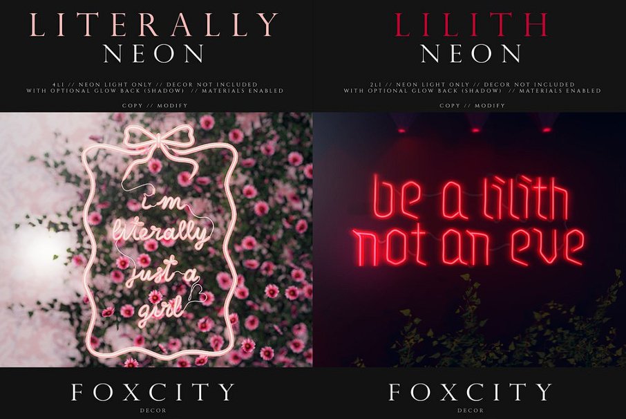 KawaiiFeedSL's tweet photo. FOXCITY Decor: Literally x Lilith Neons @ Kustom9〡Taxi: https://t.co/T5CdnNDdmY 
#SecondLife #Foxcity #Kustom9 #slevent #slcontent #KawaiiFeed https://t.co/v7YbSfEQgI