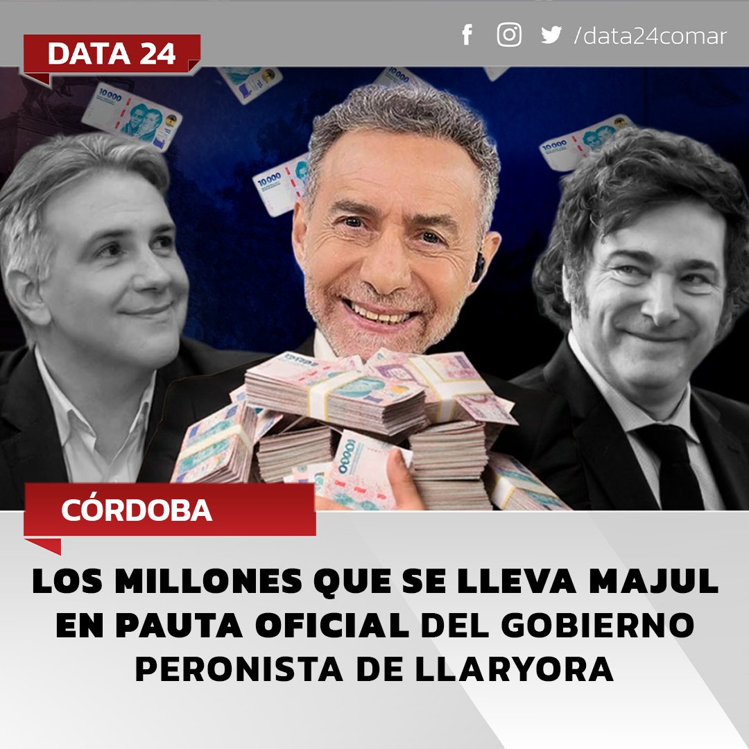 🔴  CÓRDOBA | Los millones que se lleva Luis Majul del gobierno de Llaryora

A través de su productora, La Cornisa Producciones S.A., el periodista ha facturado varias decenas de millones de pesos a través de la pauta oficial; primero mediante el anterior gobernador, Juan