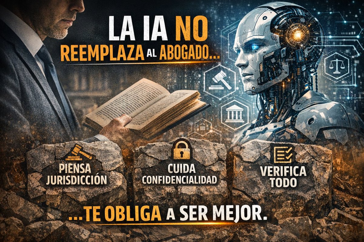 La inteligencia artificial no reemplaza al abogado, pero sí expone al que trabaja sin método, sin orden y sin responsabilidad. La IA no piensa por ti; te obliga a pensar mejor.

Hoy, un abogado serio tiene que hacerse cargo, de al menos esto:

1.fijar siempre rol, tarea,