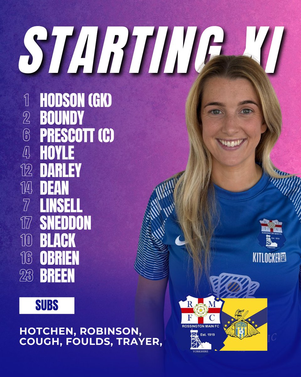 RossoladiesFC's tweet photo. This is how your Rossington Main Ladies line up for today’s exciting SHCFA County Cup showdown against the Belles! 🔥⚽
#UpTheRosso #DoingItForDoncaster https://t.co/935bX1mkax