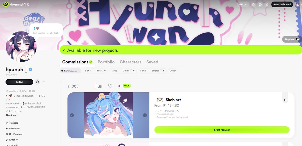 my vgen profile looks sooo cutee im inlovee!! ٩(ˊᗜˋ*)و ♡, i love seeing cute profilesss its soo satisfying! drop yours ♡

#VGen #artmoots #artshare