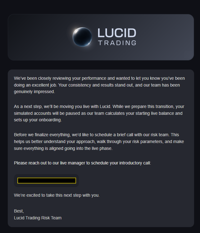 PTtrader4FIRE's tweet photo. Great start to the new year.

Sim → Live with Lucid Trading.

Earned, not given.

@TradingLucid https://t.co/vih6yP0QfN