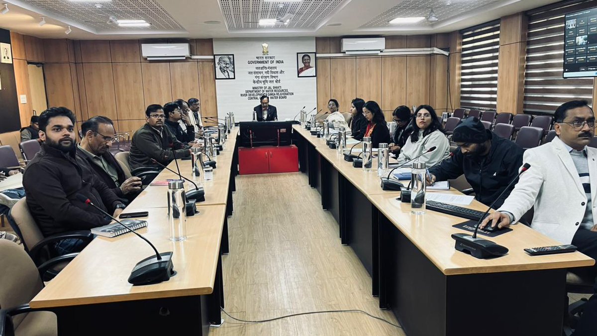 CGWB_CHQ's tweet photo. A one-day workshop on “Springshed Assessment, Monitoring, and Management in the Indian Himalayan Region” was jointly organized by CGWB & NIH on 16th January 2026, in line with the Calendar of Events (CY 2026–27) of the Ministry of Jal Shakti, DoWR, RD & GR.

The workshop focuses on scientific and community-based approaches for sustainable management of springs in the Himalayan region, with sharing of best practices, methodologies, and perspectives on springshed management.

Shri V. L. Kantha Rao, Secretary, DoWR, RD & GR, delivered the keynote address, highlighting the importance of springs for water security in the Himalayas.

#SpringshedManagement #WaterSecurity #CGWB #NIH #JalShakti #HimalayanSprings #SustainableHimalayas #ClimateAction
