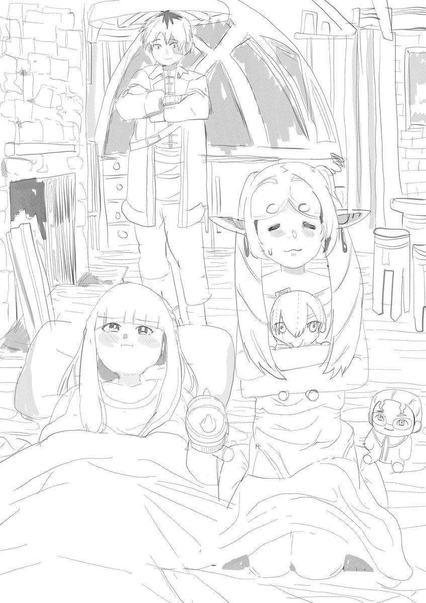 #フリーレン　　　　
ワンドロ　落書き