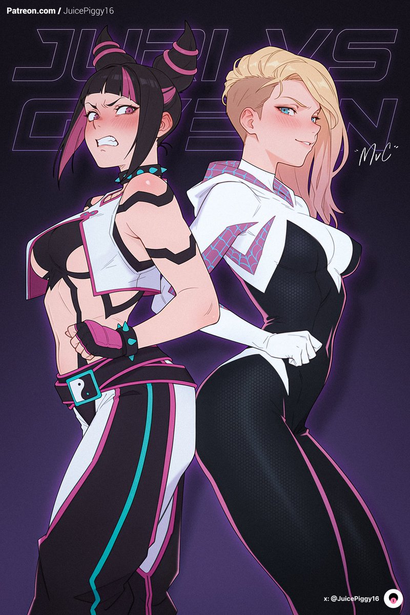JuicePiggy8's tweet image. SFW #Juri #Gwen 🕷️
need this matchup in mvc! or... just put juri in the spider-verse (≧∇≦)
