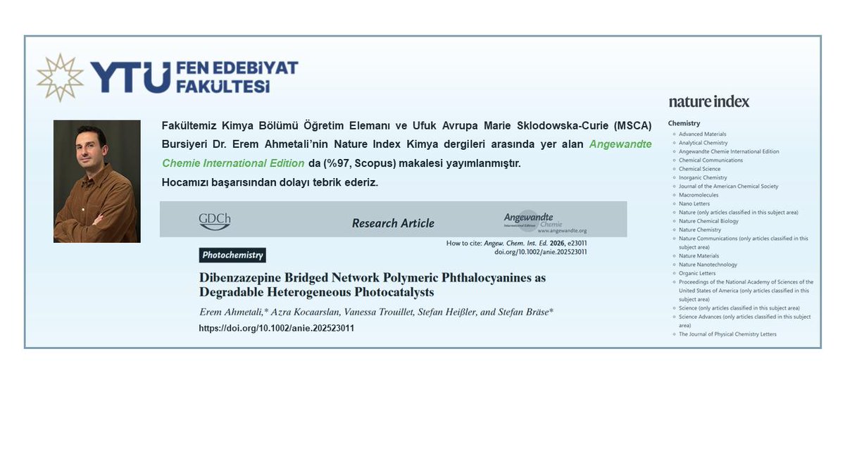 YTÜ Fen-Edebiyat Fakültesi tweet media