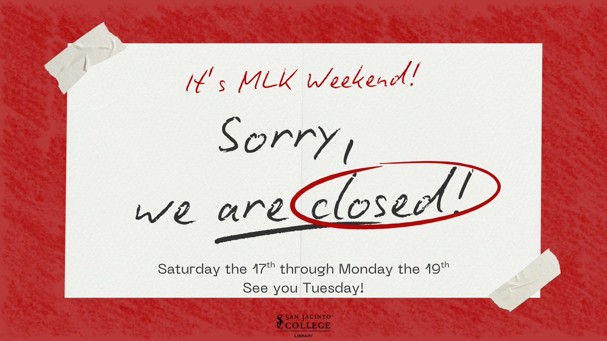 San Jac Libraries tweet media