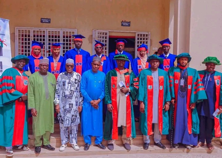 Gombestateunive's tweet photo. GSU inducts 7 new Pharmacy graduates 🎓💊

GSU on 15 Jan 2026 inducted 7 new B.Pharm graduates. The DVC (Admin) urged them to uphold professionalism. The programme has full NUC accreditation, with PCN valid till Nov 2026.

Babangida Alhaji Jingi
Public Relations Officer https://t.co/3F5EWiS1H9