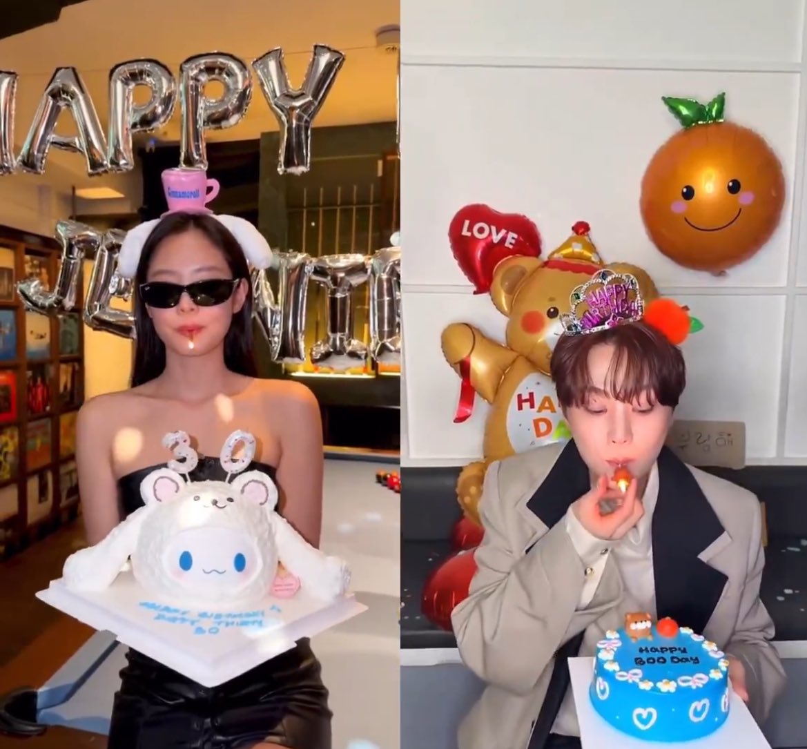 mademchuu's tweet image. jisoo and joshua did the same birthday trend and now jennie and seungkwan?!