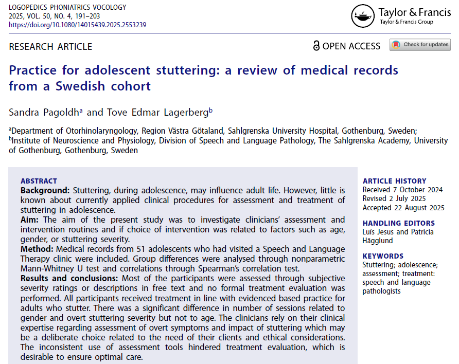 Logopedics Phoniatrics Vocology tweet media