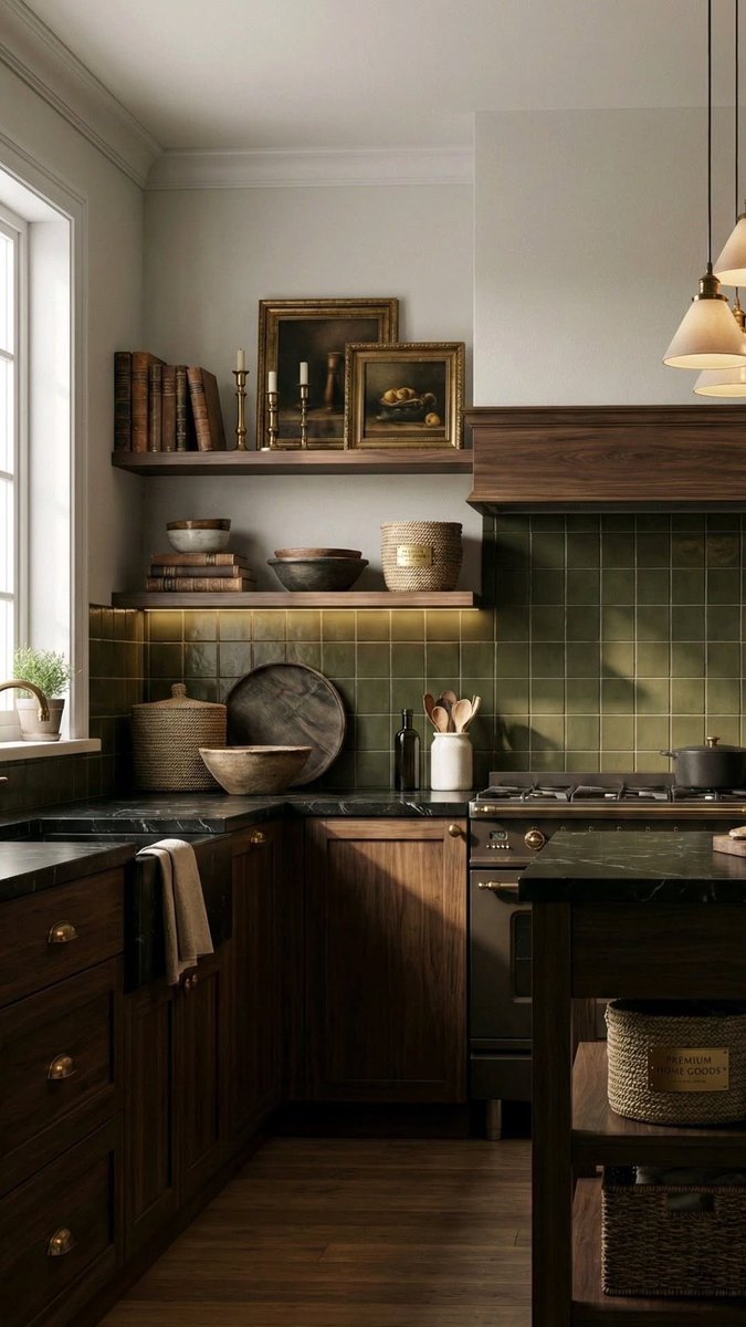 pamvonhadder's tweet image. when did brown + green interiors become millennial therapy