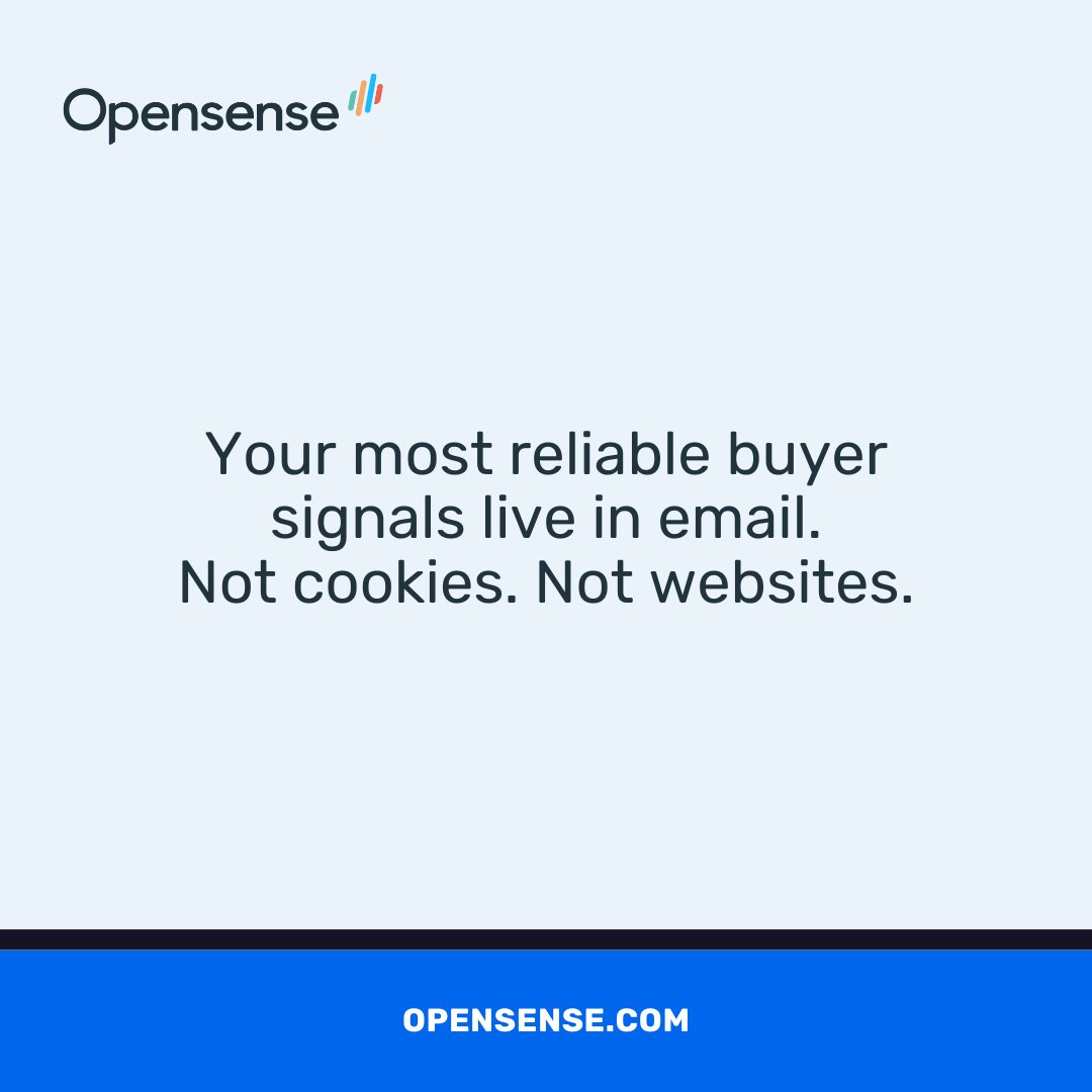 Your most reliable buyer signals don’t live on your website.

They live in the inbox.

Clicks + engagement = intent.

See how real-time email signals are helping teams win more deals. → hubs.li/Q03_6cJH0 

#FirstPartyData #EmailAnalytics