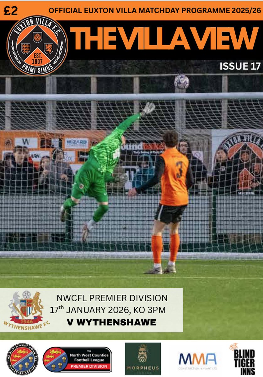MATCHDAY PREVIEW

We welcome league leaders <a href="/WythenshaweFC/">Wythenshawe Football Club</a> to the Jim Fowler this Saturday in what promises to be a cracking contest. 3pm Ko

🕒 Clubhouse open: 1:30pm
🚗 On-site parking available
📘 Printed programmes on sale
🍔 Refreshments available
💳 Cash &amp; card accepted

🎟