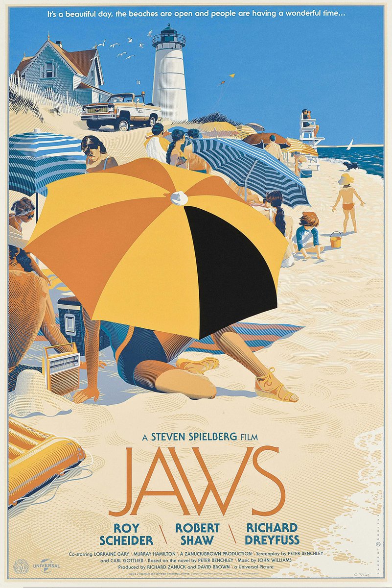 ATRightMovies's tweet photo. Some great alternative posters for JAWS. Credits unknown. https://t.co/S7ltP4qbYv