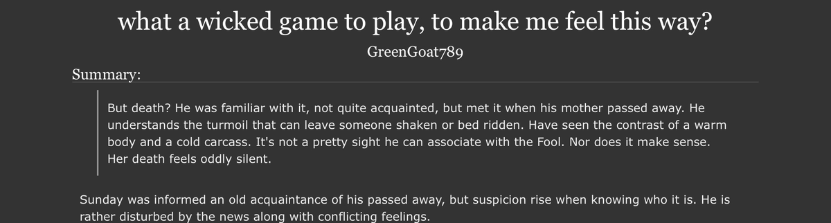 #sparkday 
🔗: archiveofourown.org/works/77543676