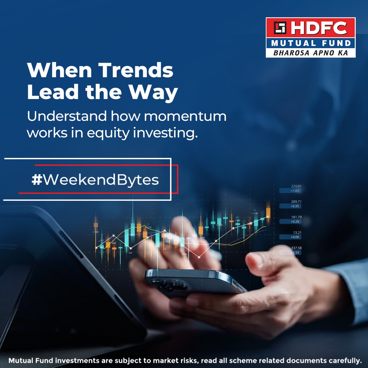 hdfcmf's tweet photo. Just like in everyday life, trends exist in markets too, and momentum aims to stay aligned with them. Read our #WeekendBytes to know more: https://t.co/mPycaPVcX2
#hdfcmf #weekendread https://t.co/rNYmwwd14r