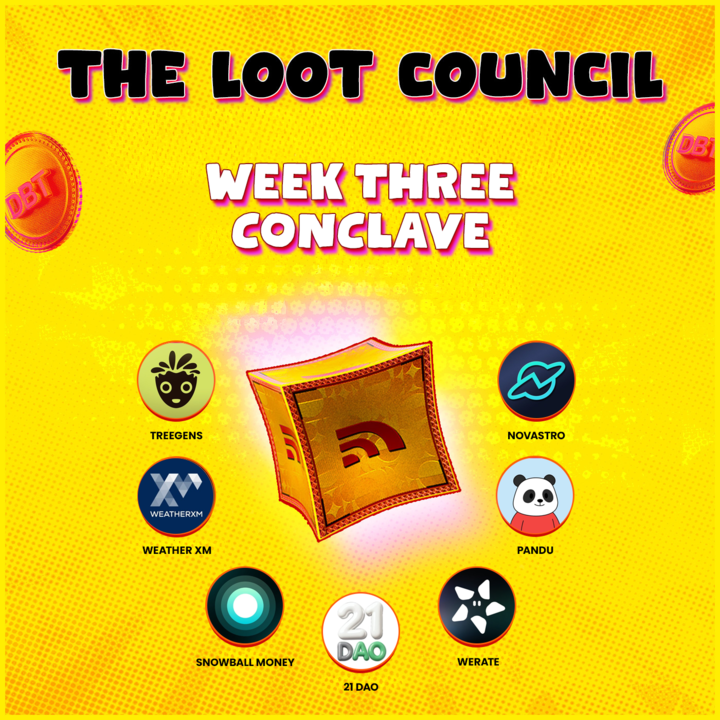 Ecosystems grow faster when they grow together. 

 A new group of Dabba Loot Box partners joins us this week, swapping notes across sectors.  

DePIN × NFTs × Meme x DAO x RWA, building side by side.

Join us live for a chance to win 100 free LootBoxes! Enter the giveaway by